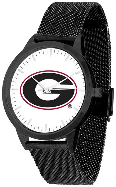 Georgia Bulldogs - Mesh Statement Watch - Black Band - SuntimeDirect