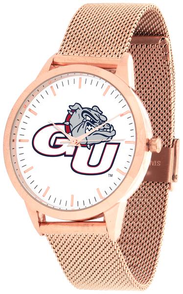 Gonzaga Bulldogs - Mesh Statement Watch - Rose Band - SuntimeDirect