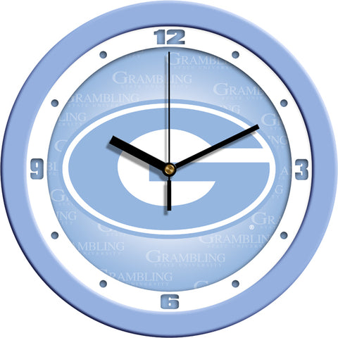 Grambling State University Tigers - Baby Blue Wall Clock - SuntimeDirect