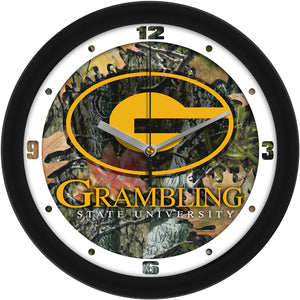 Grambling State University Tigers - Camo Wall Clock - SuntimeDirect