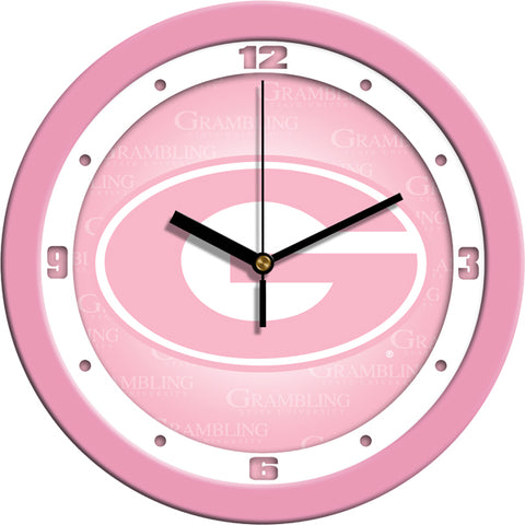 Grambling State University Tigers - Pink Wall Clock - SuntimeDirect