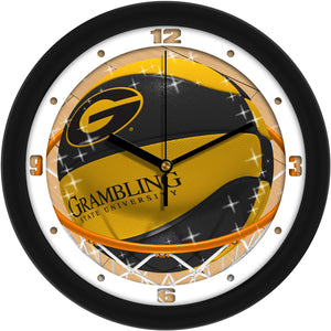 Grambling State University Tigers - Slam Dunk Wall Clock - SuntimeDirect