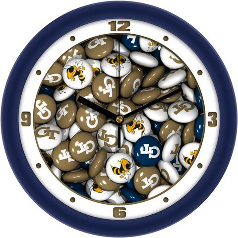 Georgia Tech Yellow Jackets - Candy Wall Clock - SuntimeDirect