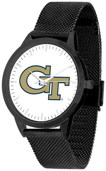 Georgia Tech Yellow Jackets - Mesh Statement Watch - Black Band - SuntimeDirect