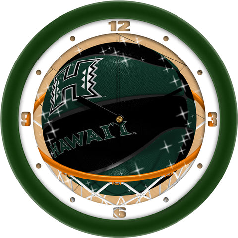 Hawaii Warriors - Slam Dunk Wall Clock - SuntimeDirect