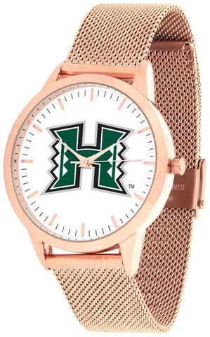 Hawaii Warriors - Mesh Statement Watch - Rose Band - SuntimeDirect