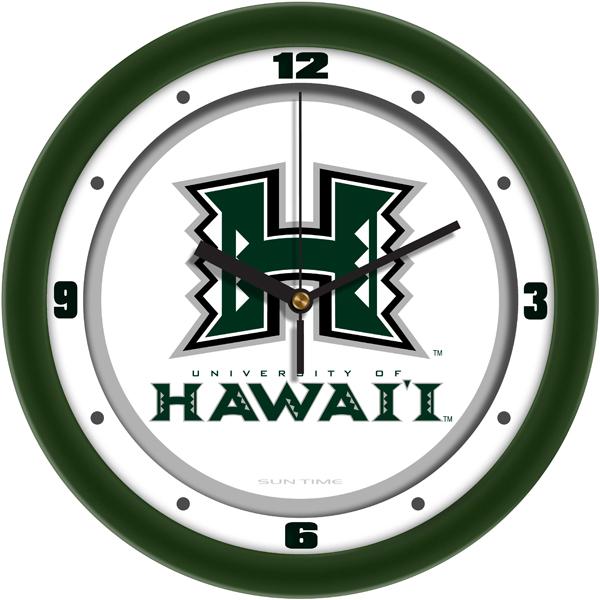 Hawaii Warriors - Traditional Wall Clock - SuntimeDirect