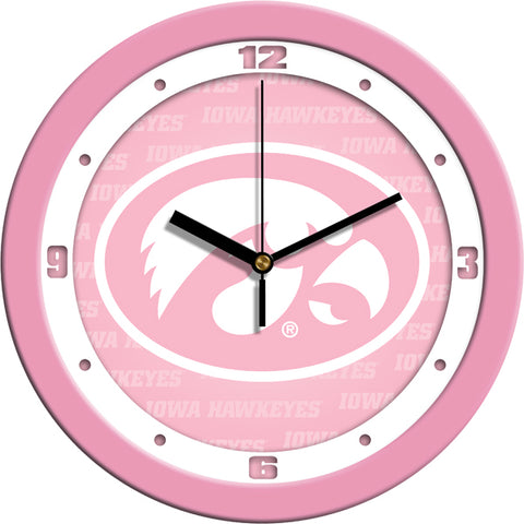 Iowa Hawkeyes - Pink Wall Clock - SuntimeDirect