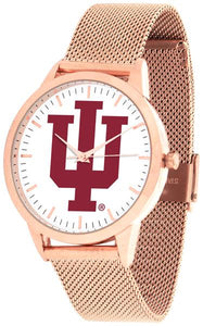 Indiana Hoosiers - Mesh Statement Watch - Rose Band - SuntimeDirect