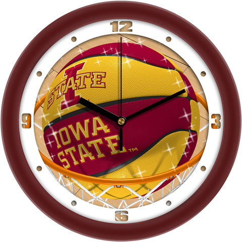 Iowa State Cyclones - Slam Dunk Wall Clock - SuntimeDirect