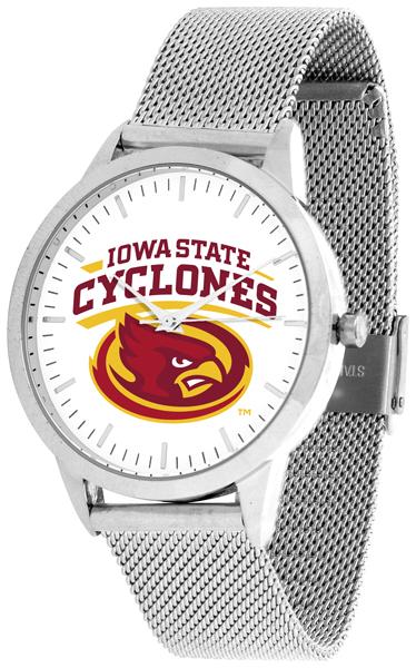 Iowa State Cyclones - Mesh Statement Watch - Silver Band - SuntimeDirect