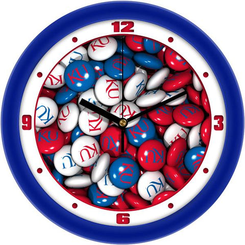 Kansas Jayhawk - Candy Wall Clock - SuntimeDirect