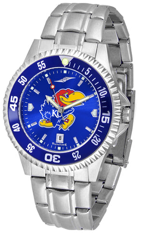 Kansas Jayhawk - Competitor Steel AnoChrome  -  Color Bezel - SuntimeDirect