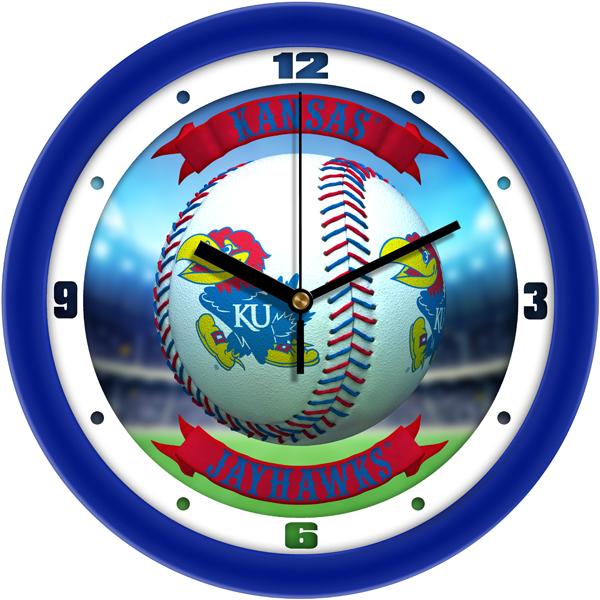 Kansas Jayhawk - Home Run Wall Clock - SuntimeDirect