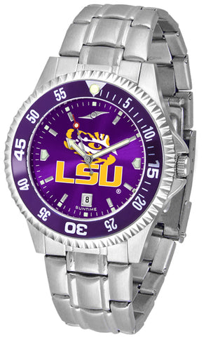 LSU Tigers - Competitor Steel AnoChrome  -  Color Bezel - SuntimeDirect