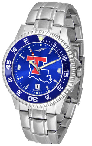 Louisiana Tech Bulldogs - Competitor Steel AnoChrome  -  Color Bezel - SuntimeDirect