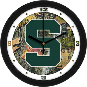 Michigan State Spartans - Camo Wall Clock - SuntimeDirect