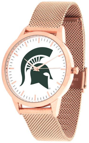 Michigan State Spartans - Mesh Statement Watch - Rose Band - SuntimeDirect