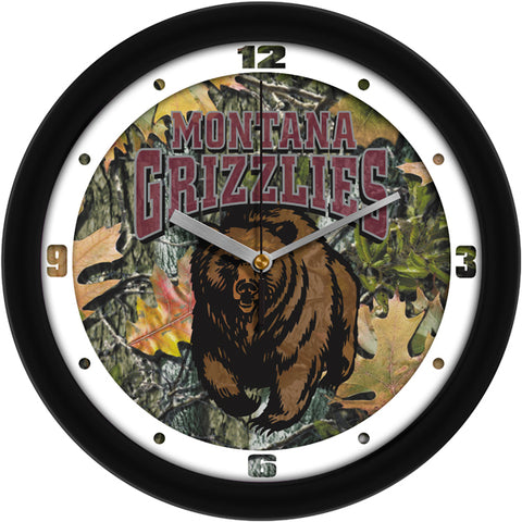 Montana Grizzlies - Camo Wall Clock - SuntimeDirect
