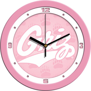 Montana Grizzlies - Pink Wall Clock - SuntimeDirect