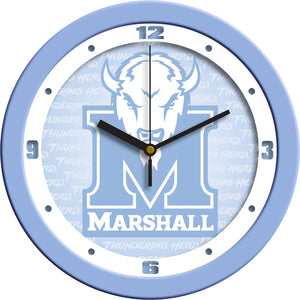 Marshall University Thundering Herd - Baby Blue Wall Clock - SuntimeDirect