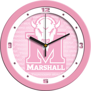 Marshall University Thundering Herd - Pink Wall Clock - SuntimeDirect