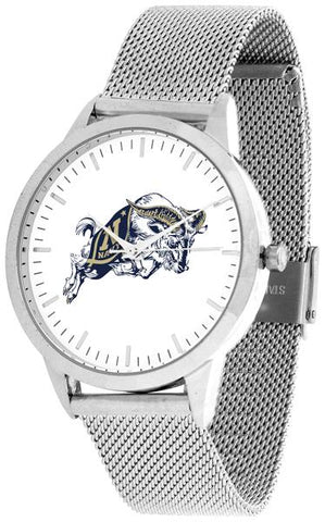 Naval Academy Midshipmen - Mesh Statement Watch - Silver Band - SuntimeDirect