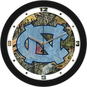 North Carolina Tar Heels - Camo Wall Clock - SuntimeDirect