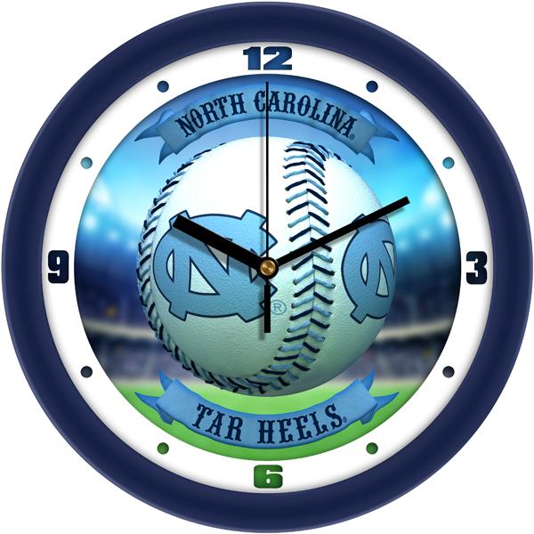 North Carolina Tar Heels - Home Run Wall Clock - SuntimeDirect