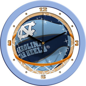 North Carolina Tar Heels - Slam Dunk Wall Clock - SuntimeDirect