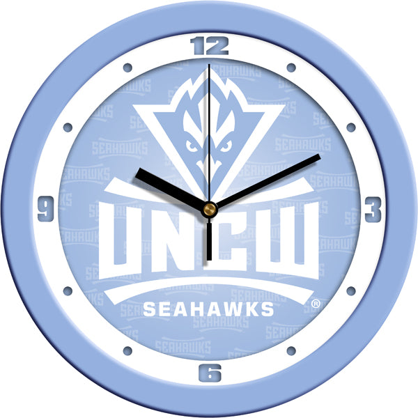 North Carolina Wilmington Seahawks - Baby Blue Wall Clock - SuntimeDirect