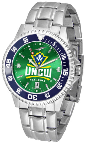 North Carolina Wilmington Seahawks - Competitor Steel AnoChrome  -  Color Bezel - SuntimeDirect