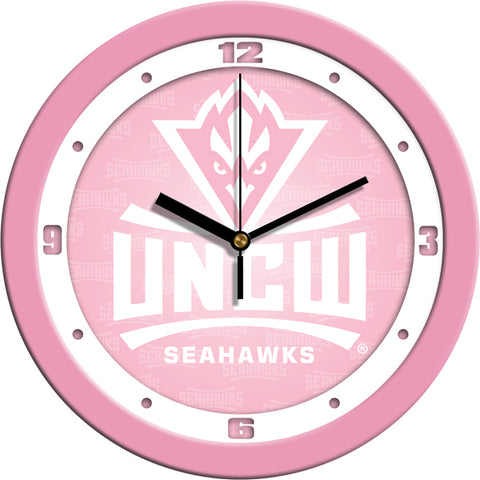 North Carolina Wilmington Seahawks - Pink Wall Clock - SuntimeDirect