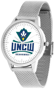 North Carolina Wilmington Seahawks - Mesh Statement Watch - Silver Band - SuntimeDirect