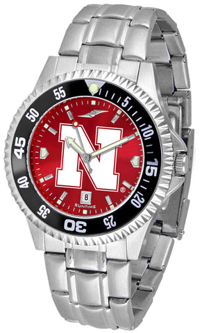 Nebraska Cornhuskers - Competitor Steel AnoChrome  -  Color Bezel - SuntimeDirect