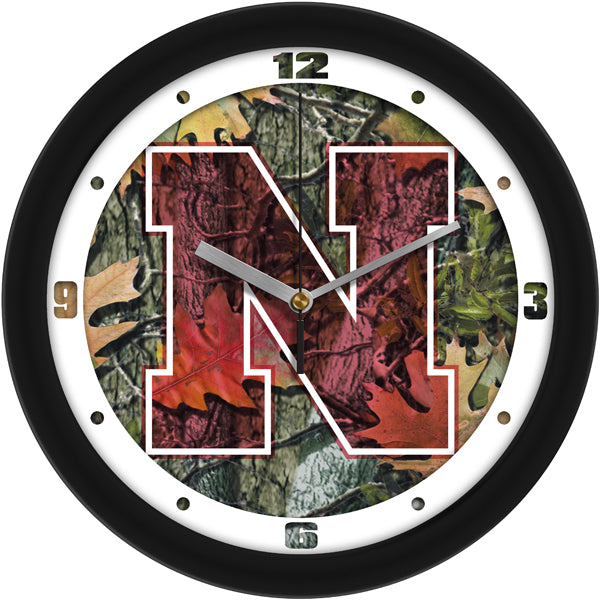 Nebraska Cornhuskers - Camo Wall Clock - SuntimeDirect
