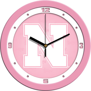 Nebraska Cornhuskers - Pink Wall Clock - SuntimeDirect