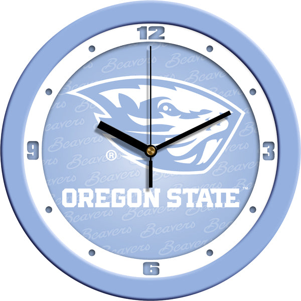 Oregon State Beavers - Baby Blue Wall Clock - SuntimeDirect