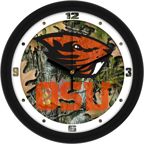 Oregon State Beavers - Camo Wall Clock - SuntimeDirect