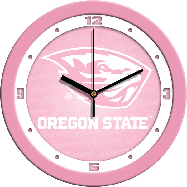 Oregon State Beavers - Pink Wall Clock - SuntimeDirect