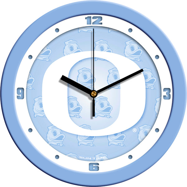 Oregon Ducks - Baby Blue Wall Clock - SuntimeDirect