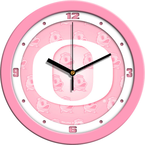 Oregon Ducks - Pink Wall Clock - SuntimeDirect