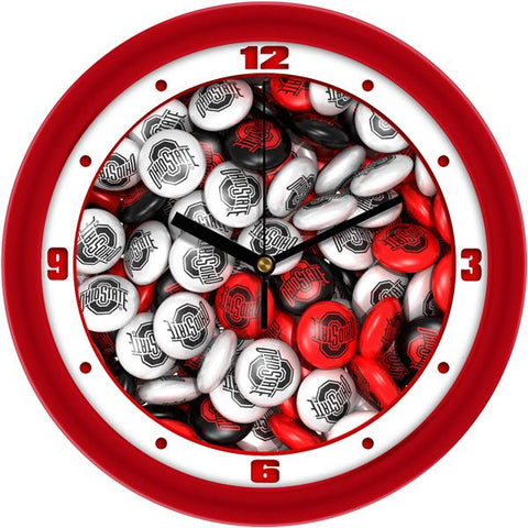 Ohio State Buckeyes - Candy Wall Clock - SuntimeDirect