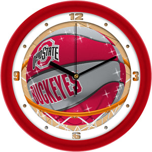 Ohio State Buckeyes - Slam Dunk Wall Clock - SuntimeDirect