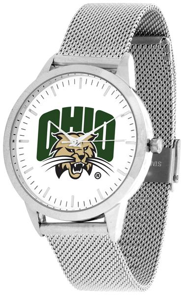 Ohio University Bobcats - Mesh Statement Watch - Silver Band - SuntimeDirect