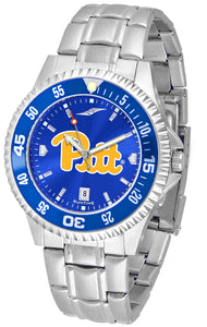 Pittsburgh Panthers - Competitor Steel AnoChrome  -  Color Bezel - SuntimeDirect