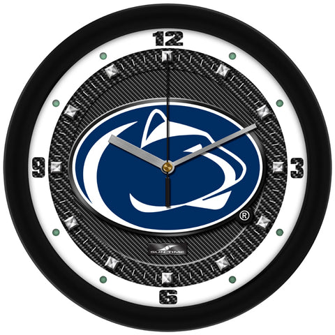 Penn State Nittany Lions - Carbon Fiber Textured Wall Clock - SuntimeDirect