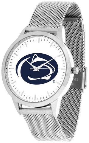 Penn State Nittany Lions - Mesh Statement Watch - Silver Band - SuntimeDirect