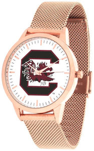 South Carolina Gamecocks - Mesh Statement Watch - Rose Band - SuntimeDirect