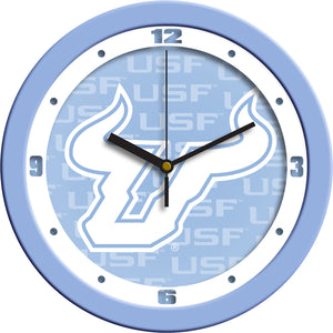 South Florida Bulls - Baby Blue Wall Clock - SuntimeDirect